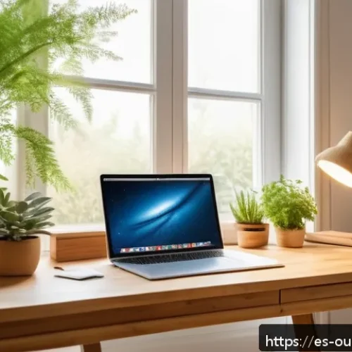 Home 17 지속가능한 영감 관리 위한 도구 소개 - A cozy, eco-friendly creative workspace featuring natural wood furniture made from certified bamboo ...